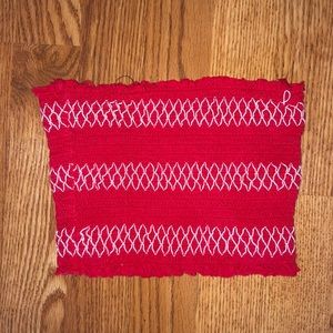 NWOT Red crop top